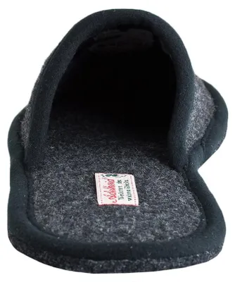 Produktbild von Platzhirsch Filzpantoffel, Farbe:rabenschwarz, Größe:42/43
