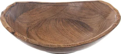 Produktbild von Orion Holzschüssel | Holzschale | Servierschüssel für Obst Gemüse Salate aus Mangoholz dekorativ 30x27,5 cm 1,6l