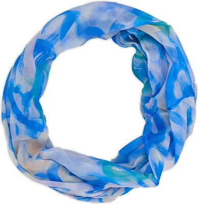 Produktbild von styleBREAKER Damen Loop Schal mit Brushstroke Herz Muster | luftiger Schlauchschal | weiches Halstuch für Frühling und Sommer aus Viskose 79 x 49 cm