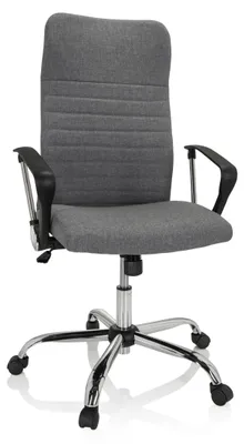 Produktbild von hjh OFFICE Home Office Bürostuhl ARTON 40 Schreibtischstuhl mit Armlehnen Stoff Drehstuhl