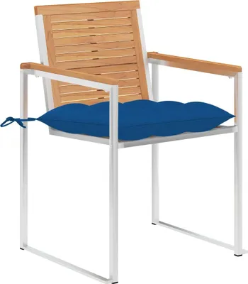 Produktbild von vidaXL Gartenstühle 6 Stk. mit Kissen Massivholz Teak