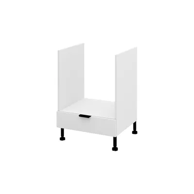 Produktbild von Herdumbauschrank – Unterschrank für Herd – Einbauherd Schrank – Backofenschrank KU-DP60 – Lunara – Weiß Matt – stabile Lösung für moderne Küchen