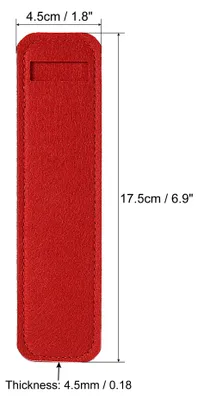 Produktbild von Filzstift Etui 4Pack Stifteetui Kugelschreiber-Etui Filz Bleistift Tasche Mini Schutzhš¹lle Etui Halter Rot