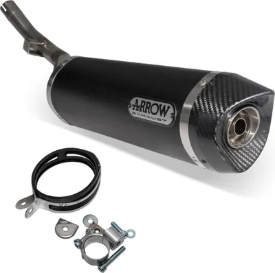 Image de ARROW street thunder aluminium foncé silencieux et embout pour Yamaha Wr 125 r/x