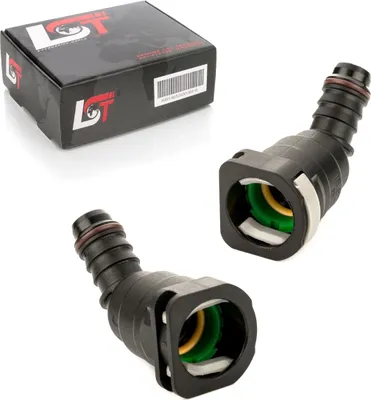 Produktbild von 2x Schnellverschluss Kraftstoffleitung Schlauchkupplung angewinkelt 15,82 * 14mm
