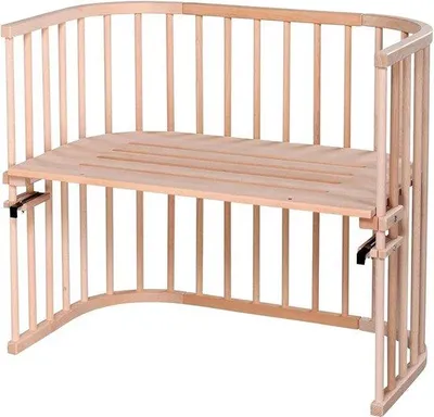 Produktbild von Maxi-Zwergenbett 94 x 54 x 79 cm naturbelassenes Schlafsofa - Maße umweltfreundlich - Co-Sleeperbett