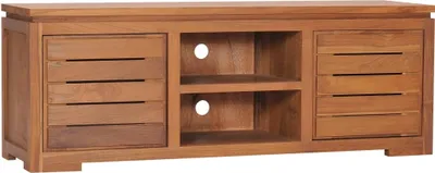 Image de Meuble TV 110x30x40 cm Bois de teck massif