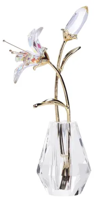 Image de Fleur de lys en plastique avec vase