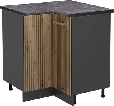 Image de Meuble d'angle Vicco R-Line Chêne Artisan 75.6cm , PT Anthracite, Model 49087