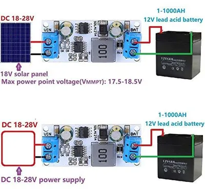 MPPT-Solarlademodul 12V, 3A, für 1-1000AH Blei-Säure-Batterien