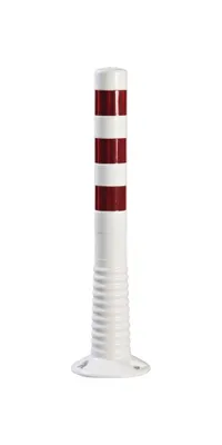 Obrázok produktu pre Uzamykateľný stĺpikPolyuretánbiely/červený Ø 80 mm - 12232UV