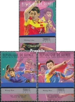 Produktbild von Briefmarken Guinea 2012 Mi 9312-9314 (kompl. Ausgabe) postfrisch Tischtennis (Zhang Jike, Wang Hao)