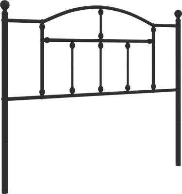 Produktbild von vidaXL Ersatz-Kopfteil Metall Schwarz 107 cm