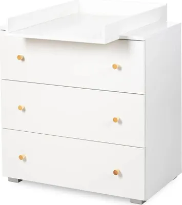 Zdjęcie produktu dla Komoda dla dzieci KAROLINA 80cm biała z przewijakiem