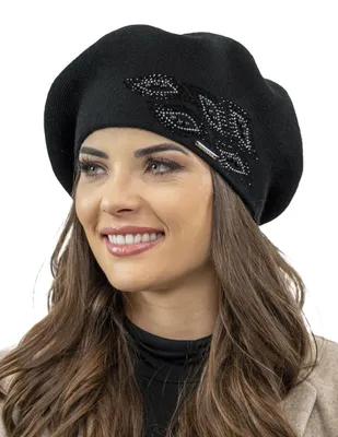 Immagine prodotto di Vivisence berretto da donna elegante cappello invernale caldo e accogliente copricapo per l'inverno e l'autunno caldo cappello a maglia spessa, cappello classico per le donne,  EU, nero, taglia unica