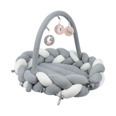 Produktbild von Sevibaby Babynest Babyzubehör 3-in-1 Geflochten Grau 521-13