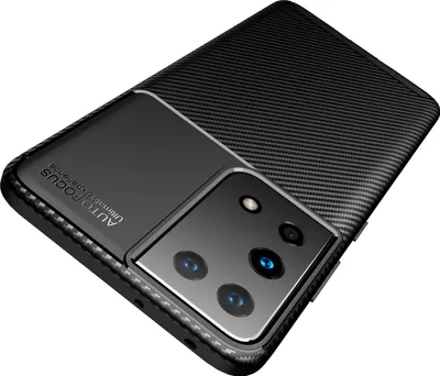 Produktbild von Samsung Galaxy S21 Ultra 5G Cover AVANA Silikónový ochranný kryt TPU Bumper Slim Case Black Cover Carbon Optic