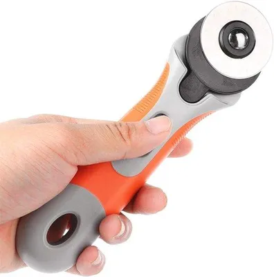 Image de Cutter circulaire, 45 mm, cutter pour la couture et le quilting, cutter pour papier, tissu, toile et housse de matelas