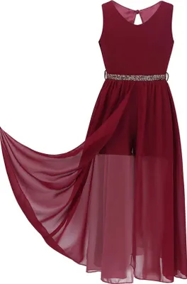 Immagine prodotto di Incantevole abito da festa per bambine taglia 152 cm da sposa, fioraia, feste e paggetti abito da sera cintura con strass