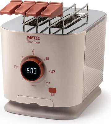 Produktbild von Imetec Grantoast Toaster 2 Scheiben XL 7 Stufen der Sandbräunung mit Zange