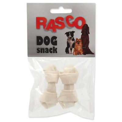 Obrázok produktu pre Pochúťka Rasco uzol byvolí biely 6,25cm 2ks