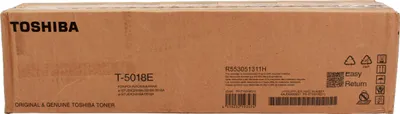 A cardboard box for a Toshiba toner cartridge.