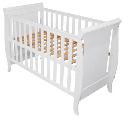 Productafbeelding van Babybed Misza Premium, 120x60 cm, kleur wit + bijtringen