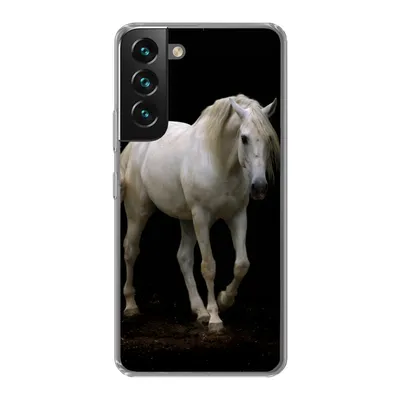 Produktbild von MuchoWow® Handyhülle Schutzhülle Hülle für Samsung Galaxy S22 Pferde - Nutztiere - Schwarz Silikon Softcase Handy Hülle - Mobiltelefonhülle