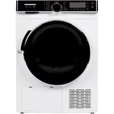 Produktbild von Heinner HHPD-M10K3, Freistehend, Frontlader, Wärmepumpe, Weiß, Drehregler, Tasten, Rechts