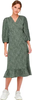 Produktbild von Only Olivia Wrap Midi Kleid Grün S Frau Grün S