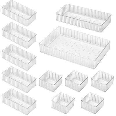 Produktbild von Omgoods – 12 Stück Make-up-Organizer – Transparente Schubladen-Organizer