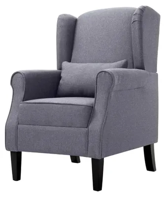 Produktbild von Lounge Sessel, XXL Sitzsack, Schaukelstuhl, Dunkelgrauer Stoffrelaxsessel, Lesesessel, Stillsessel