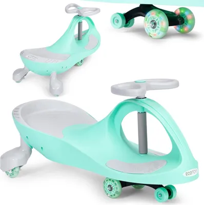 Produktbild von Wackelauto Rutscher LED-Räder grün ECOTOYS
