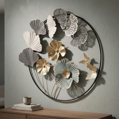 Obrázok produktu pre Dekoratívny 3D panel z viacfarebného kovu 78,5x5x74 cm