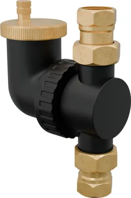 Produktbild von HAGO24 Luftabscheider Warmwasserheizung Heizkreislauf Schnellentlüftung Ventil 1 Zoll 3/4 Zoll Heizungssystem Entlüfter