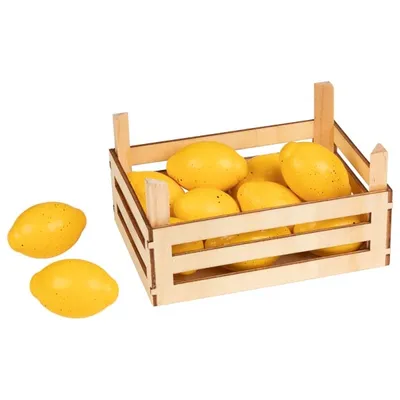 Produktbild von Goki Holzkorb mit Zitronen