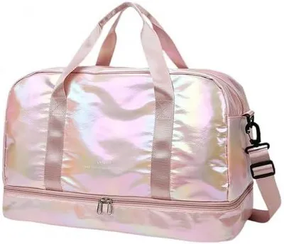 Image de Sac de sport pour femmes, 40 litres, avec compartiment à chaussures et compartiment pour les vêtements mouillés, imperméable, idéal pour la piscine