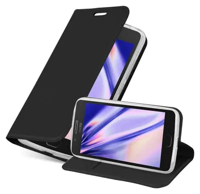 Image de Cadorabo Housse de téléphone portable pour Motorola MOTO G5 Housse en noir Cover Etui Book Case Booklet