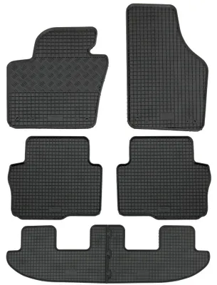 Gummifußmatten Set für VW Sharan 2 7N + Seat Alhambra 2 (2010-), 6-teilig