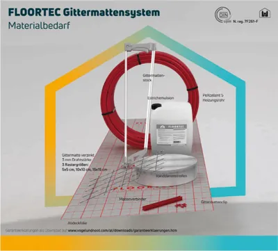 Produktbild von Vogel & Noot FLOORTEC, Gittermattenclip, LIGHT, 16/17 mm, 1000 Stk.