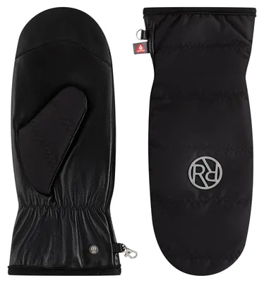Roeckl modischer Damen Stepp-Leder-Fäustling Tana mit Touch in schwarz