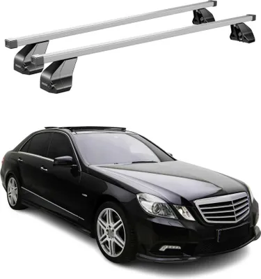 Produktbild von Menabo Dachträger für Mercedes E Klasse W212 Limo 2009-2013 75kg Stahl Silber 2x