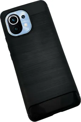 Immagine prodotto di Custodia in silicone Carbon compatibile con XIAOMI MI 11 Custodia TPU Morbida Custodia Cellulare Copertura Protettiva Nero