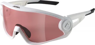 Produktbild von Alpina 5w1ng Q White Matt/Red Fahrradbrille