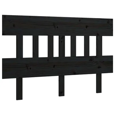 Produktbild von Kopfteil Schwarz 123,5x3x81 cm Massivholz Kiefer
