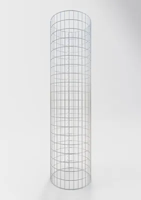 Produktbild von Gabionensäule rund 52  cm Durchmesser, 200  cm Höhe, Maschenweite 5 cm x 10 cm