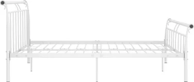 Produktbild von Hochwertigen Möbel Klassische Betten - Weiß Bettgestell - Doppelbett Weiß Metall 160x200cm NEU1508741