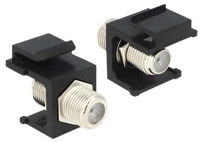 Produktbild von Delock - Modularer Einschub (Kopplung) - F-Stecker - Schwarz