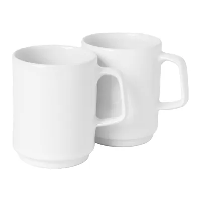 Produktbild von 2er Set Kaffee Tasse 0,3 l Porzellan Kaffeetasse Tassen Becher Porzellantasse Kaffeebecher Teetasse Geschirr