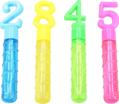 Produktbild von Seifenblasenflasche Zahlen 30 ml 16,5 cm